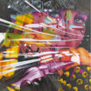 Chapka, peinture de Williams Raynaud, canvas 160 x 120, acrylique et spray