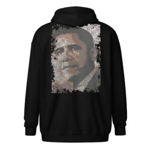 Alternative view of Sweat à capuche fermeture éclair "Obama"