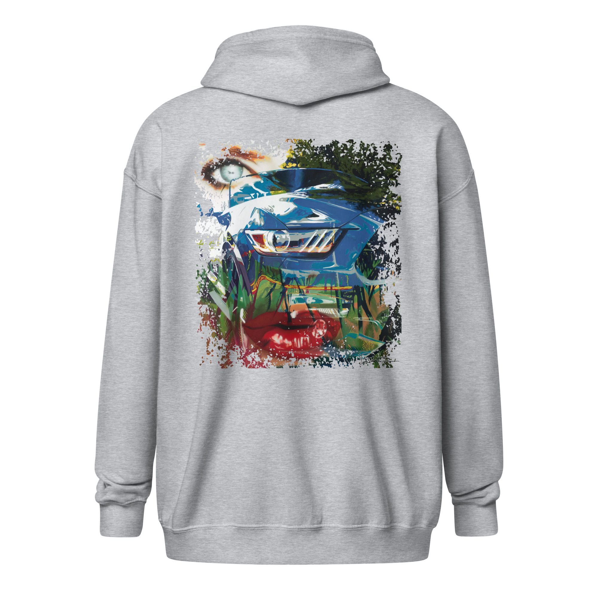 Sweat capuche à fermeture éclair "Mustang" – Image 4