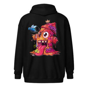 Sweat capuche à fermeture éclair "Fire74"