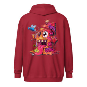 Sweat capuche à fermeture éclair "Fire74" – Image 6
