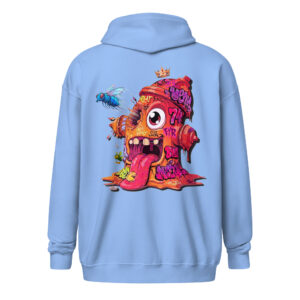 Sweat capuche à fermeture éclair "Fire74" – Image 9