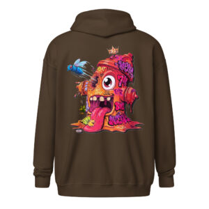 Sweat capuche à fermeture éclair "Fire74" – Image 3