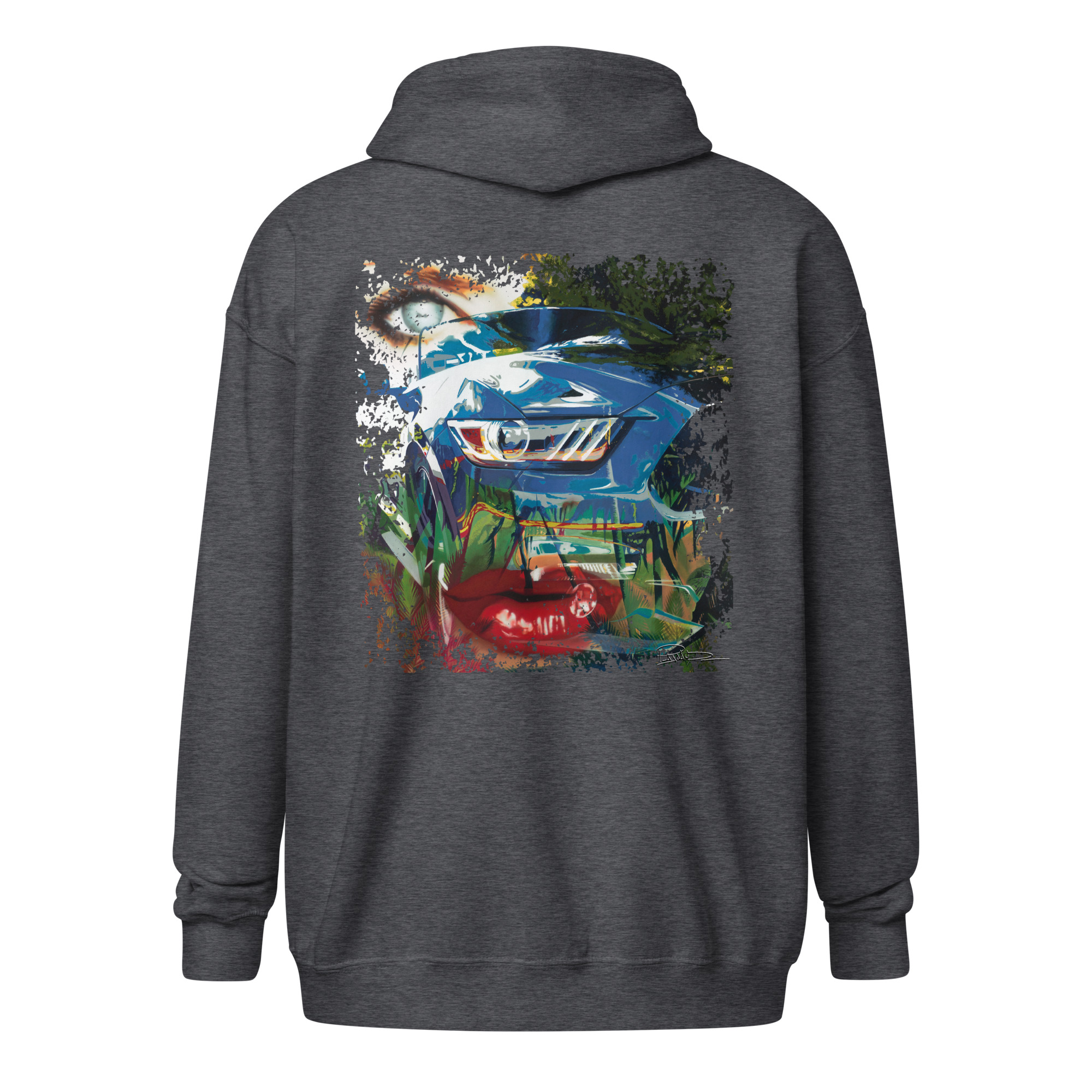 Sweat capuche à fermeture éclair "Mustang" – Image 12