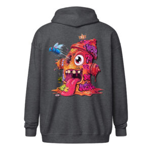 Sweat capuche à fermeture éclair "Fire74" – Image 5