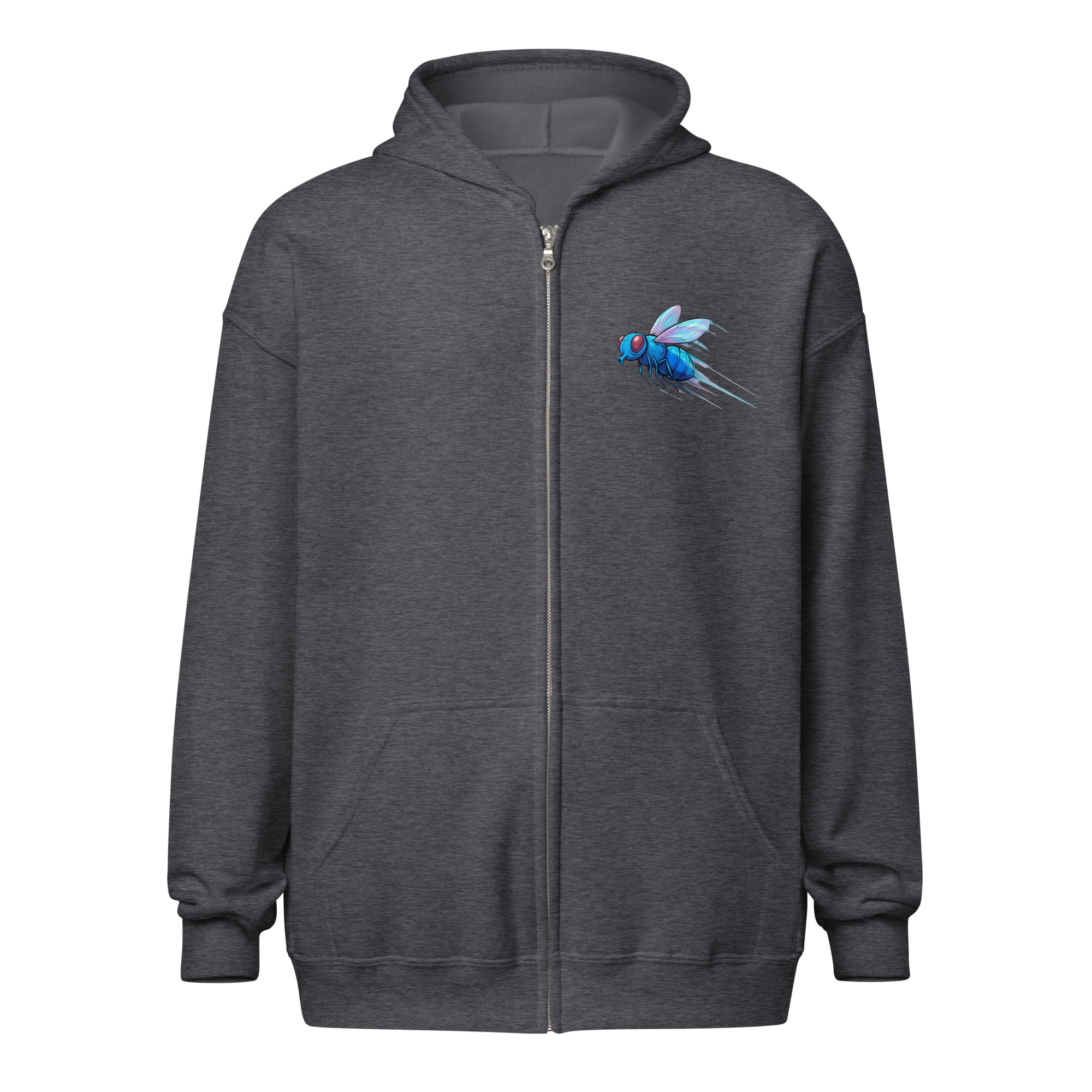Sweat capuche à fermeture éclair "Fire74" – Image 17
