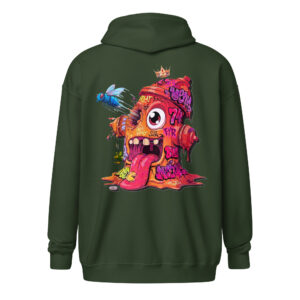 Sweat capuche à fermeture éclair "Fire74" – Image 4